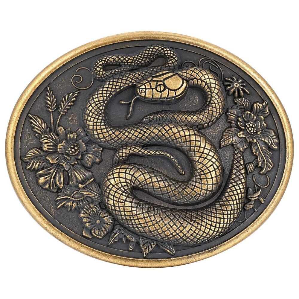 1852 Western Belt Buckle Snake Belt Buckles Vintage Cowboy Cowgirl Rodeo